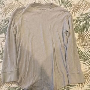 Waffle knit long sleeve